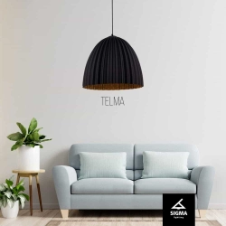 Lampa wisząca TELMA 50 czarny / miedziany 32021 SIGMA - zdjęcie produktu